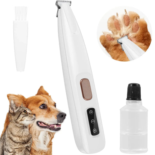 Dog Paw Trimmer with LED Light & Display - GlowPaws™
